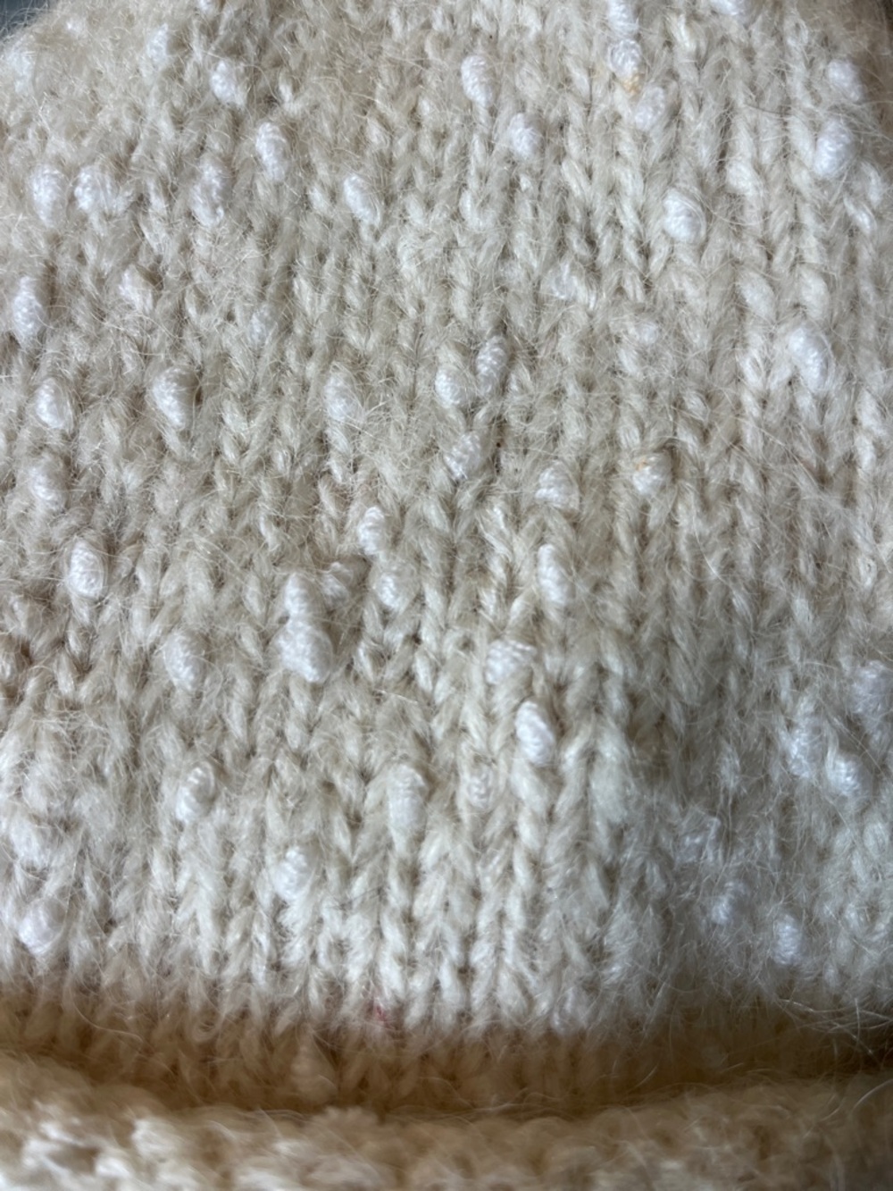 Hand Knit Mohair Beanie Hat - Picture 3 of 8